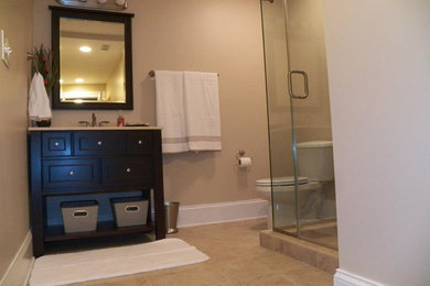 Example of an arts and crafts bathroom design in Other