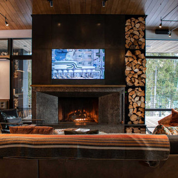 Ross Peak Great Room Guillotine Fireplace