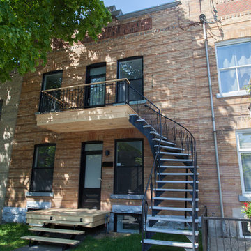 5651 St-Urbain, Mile-End Montreal, vintage duplex conversion to modern row house