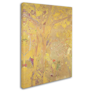 'Yellow Tree, 1900' Canvas Art by Odilon Redon