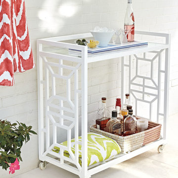 Tamsin Chinoiserie Bar Cart