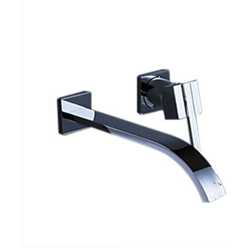 Melo 2-Piece Faucet Set Polished Chrome Bathroom Sink Mixer Faucet