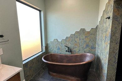 Inspiration for a contemporary bathroom remodel in Albuquerque