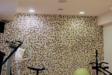 Trendy home gym photo in Atlanta