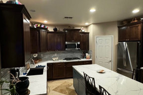Stain and Paint Kitchen Reface