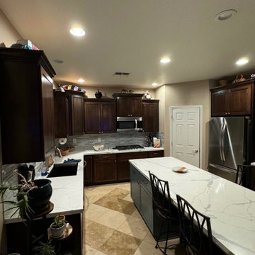 Stain and Paint Kitchen Reface