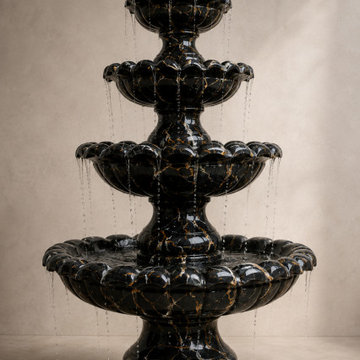 Custom Black Marble Water Fountain