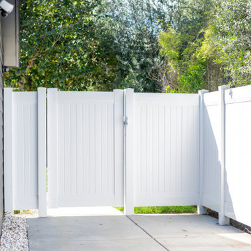 White Vinyl Fence And Gate Northridge.CA
