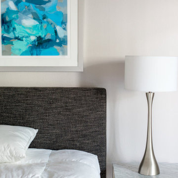 Transitional Townhouse: Bedroom