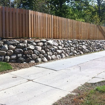 Boulder Retaining Wall.