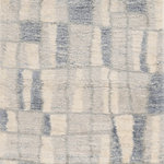 KAS - KAS Merino 6702 Cityscape Geometric Rug, Ivory/Blue, 8'10"x13'0" - Walking into a room has never felt better...sink your toes into 3 inches of plush, densely woven fibers. The patterns and colors in this collection are as soft as the fibers, making you and your guests feel relaxed and at ease. Enjoy the comfort and serenity Merino has to offer. Merino is an irresistible collection that is machine woven of polypropylene in Turkey.