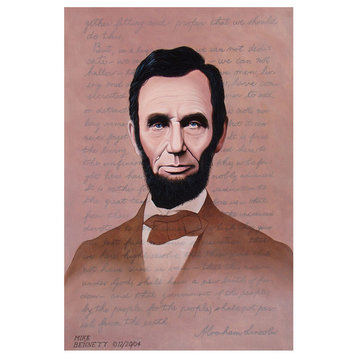 Mike Bennett Lincoln #8 - Gettysburg Address Art Print, 12"x18"