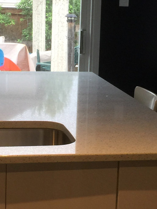 Repeating mark on new Quartz countertop