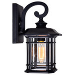 CWI LIGHTING - CWI LIGHTING 0411W8-1-101 Blackburn 1 Light Outdoor Black Wall Lantern - CWI LIGHTING 0411W8-1-101 Blackburn 1 Light Outdoor Black Wall Lantern.  This breathtaking 1 Light Outdoor Wall Light with Black finish is a beautiful piece from our Blackburn Collection. With its sophisticated beauty and stunning details, it is sure to add the perfect touch to your landscape.  Collection: Blackburn.  Finish: Black.  Dimension(in): 13(H) x 7(W) x 8(Ext).  Max Height(in): 13.  Bulb: (1)60W E26 Medium Base(Not Included).  Voltage: 120.  Certifications: ETL.  Installation Location: Wet.  One year warranty against manufacturers defect.