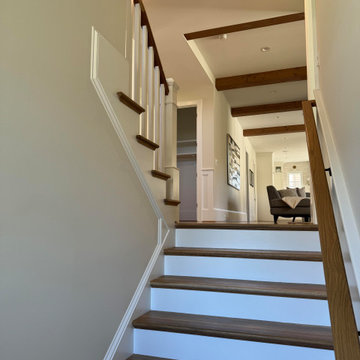 Project #141 | Timeless Switchback Staircase with Traditional Box Newels