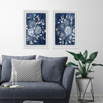 Blue Bouquet Diptych