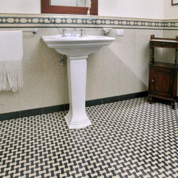 Soluzioni per la stanza da bagno /graniglia e cementine - progetti realizzati.