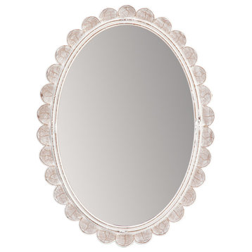 Carai White 30-in Mirror
