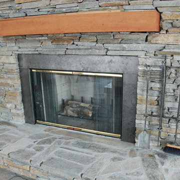 The Etched Steel Fireplace Surround