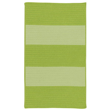 Newport Textured Stripe Rug, Greens 12'x15'