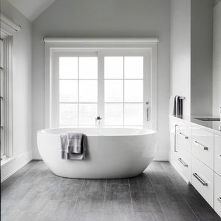 Rowayton Transitional Beach House - Master Bath