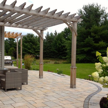 Relaxing Retreat with a Natural Pond Water Feature