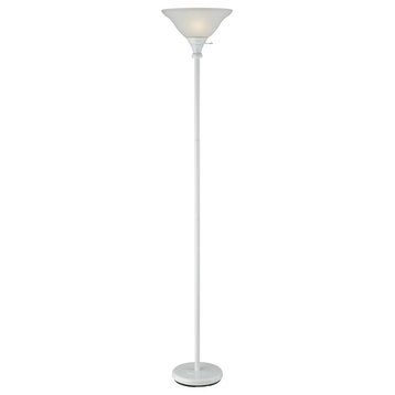 Cal BO-213-WH One Light Torchiere