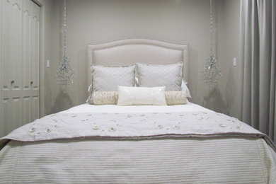 Transitional bedroom photo in Edmonton