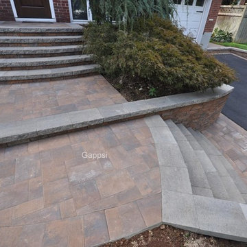Masonry Construction Front Entranceway Stoop and Driveway in Plainview by Gappsi