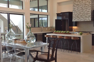 Inspiration for a huge contemporary kitchen remodel in Austin