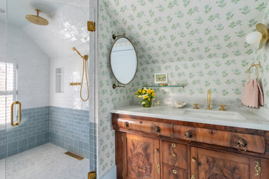 Example of a french country home design design in Other