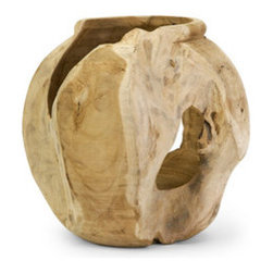 Mayan Teakwood Vase - Vases