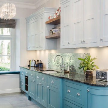 Luxury Bespoke Blue Kitchen in the Vale of Glamorgan