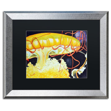 'Chattanooga Jelly Fish' Art, 16x20, Silver Frame, Black Mat