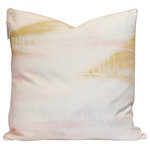 StyleCraft - Austin Allen James-Bloom-Linen Art Printed Pillow-26" x 26" - Enhance your living room or bedroom ambiance with our Bloom throw pillow. This piece, inspired by the artistic designs of Austin Allen James, gives a painterly and abstract look to your furniture pairing. Stuffed with luxurious duck feather cotton, it promises not just style, but comfort that invites relaxation and leisure. Put an artistic spin to your home decor with this eye-catching piece.
