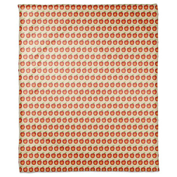 Apple Pattern 50x60 Fleece Throw Blanket