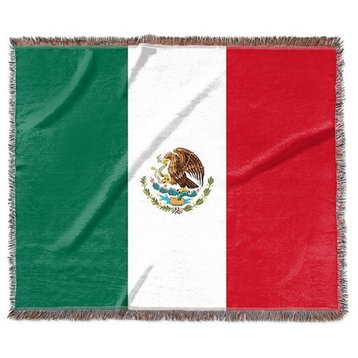 "Mexico Flag" Woven Blanket 60"x50"