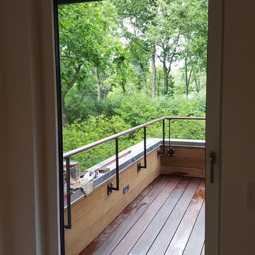 UNILUX European Tilt & Turn Alu-Wood Balcony Doors