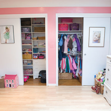 Closet Systems help keep a busy room neat