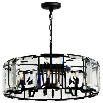Jacquet 12 Light Chandelier With Black Finish