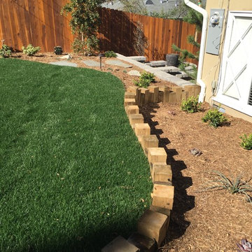 Landscape Timber Tie Tiered Garden Border
