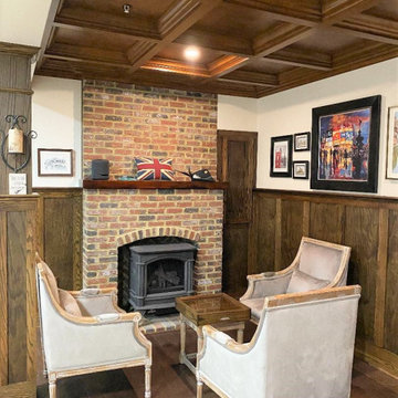 Basement with English Pub design