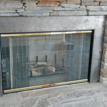 The Etched Steel Fireplace Surround