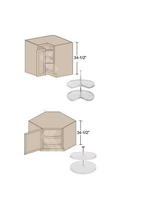 Two Door Hinge Corner Cabinet Vs One, How To Install Hinges On Corner Cabinets