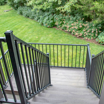 Outdoor Room Deck with Grilling and Beverage Center