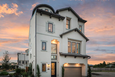 Transitional home design photo in Houston