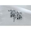 Kingston Brass Wall-Mount Clawfoot Tub Faucets With Polished Chrome CC38T1