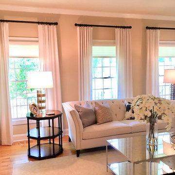 Elegant Transitional Living Room Space