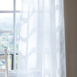 Taylor Linens - LuLu White Curtain Panel - Curtains