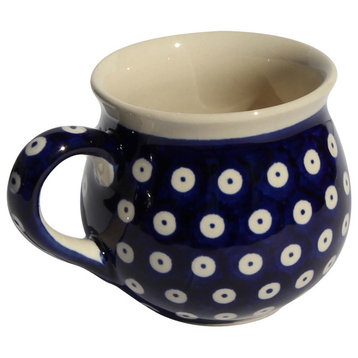 Polish Pottery Mug 12 oz., Pattern Number: 42